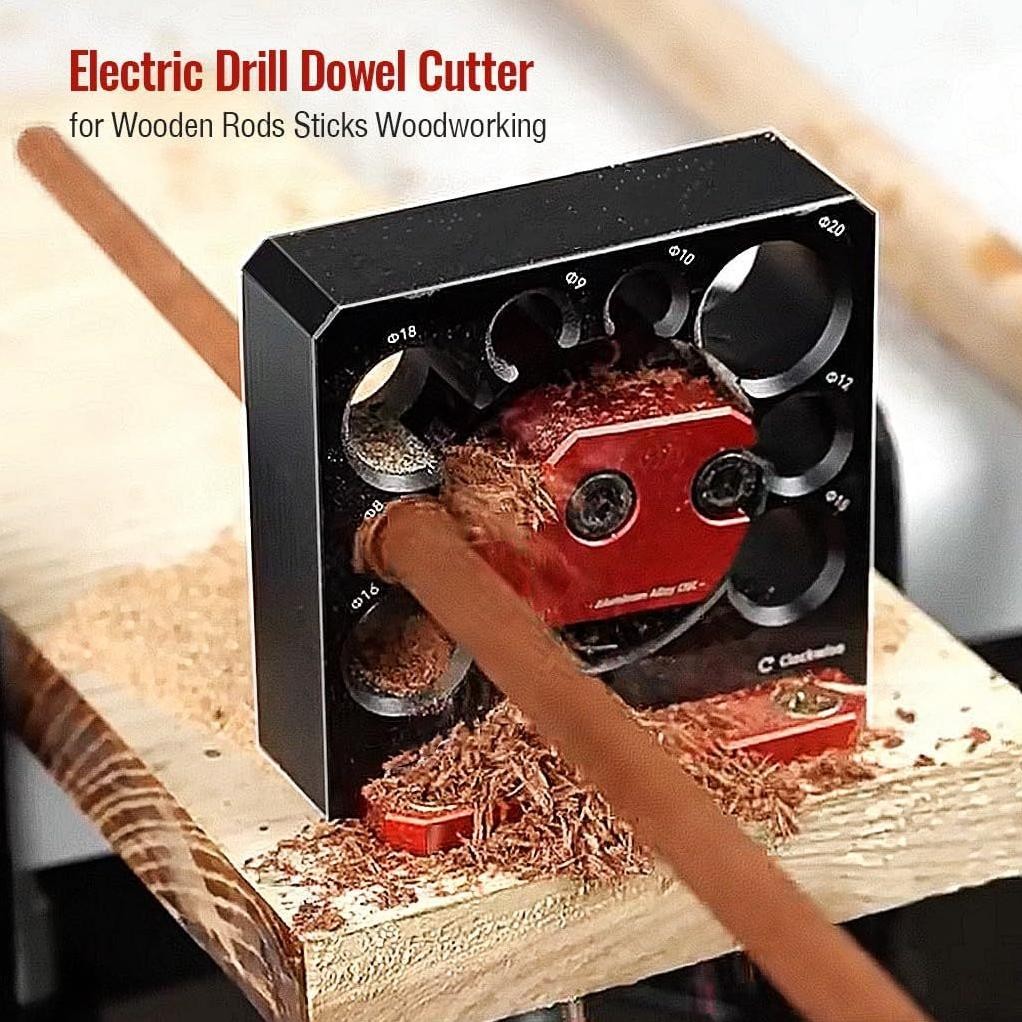 Premium 1Set Alat Pembuat Dowel Dowel Maker Aluminium CNC Alat Dowel Kayu Manual High Quality