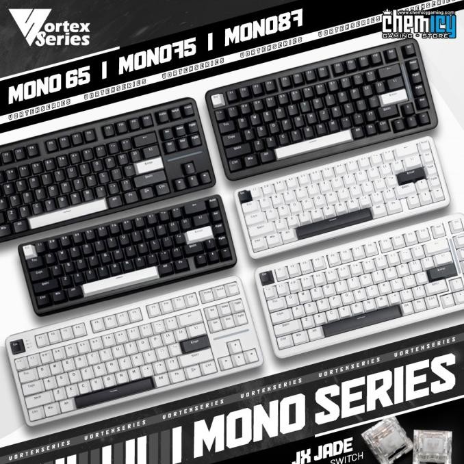 Vortex Series Mono Series Mono 65 / Mono 75 / Mono 87 Hotswappable Mechanicaal Gaming Keyboard New S