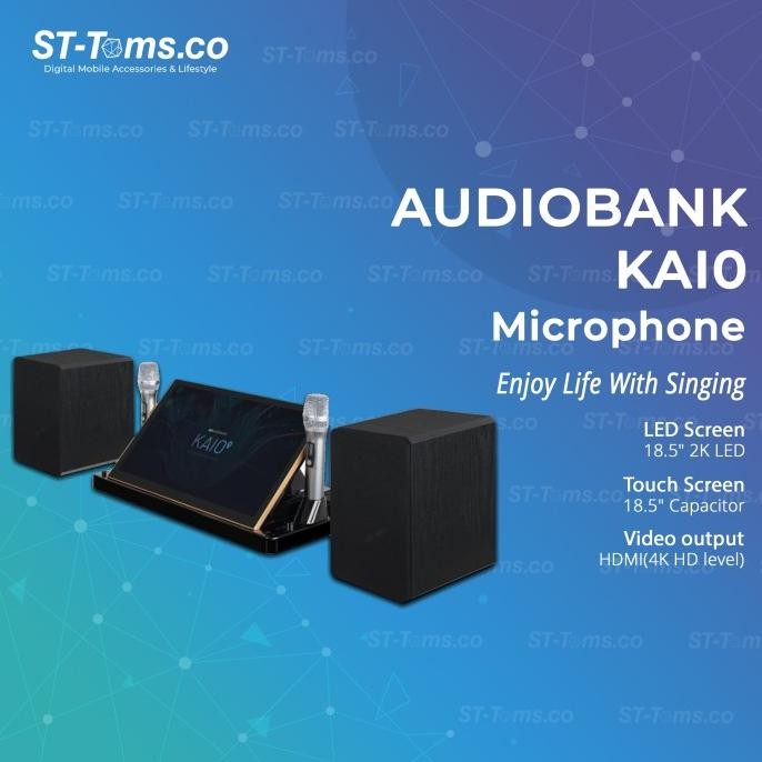 Terlaris Audiobank Kaio / Ka10 / Kai0 Microphone Wireless Mic Karaoke 6 In 1
