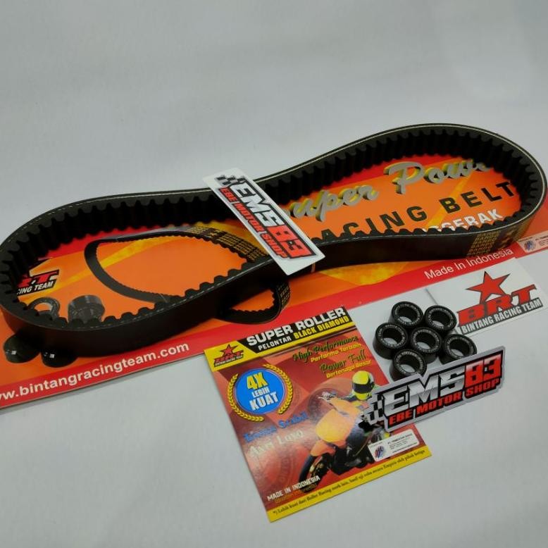 TERLARIS Super v Belt and Roller 9 / 11 13 Gram BRT NMAX Old All New Aerox Lexi Paketan Atau Terpisa