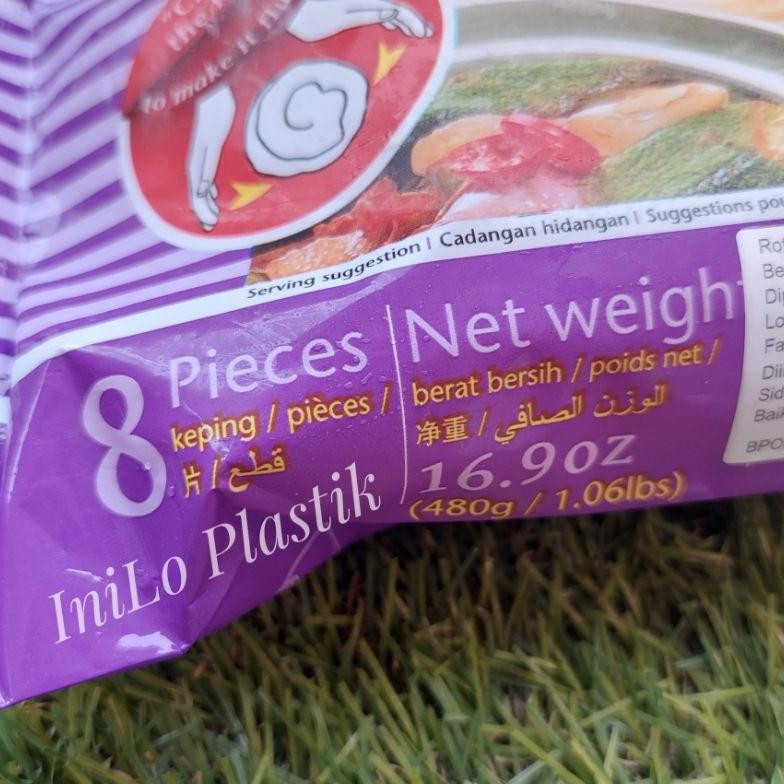 

Hj-54 Malaysian Roti Chanai / Roti Cane Frozen 480 Gr / Canai Bread Hemat