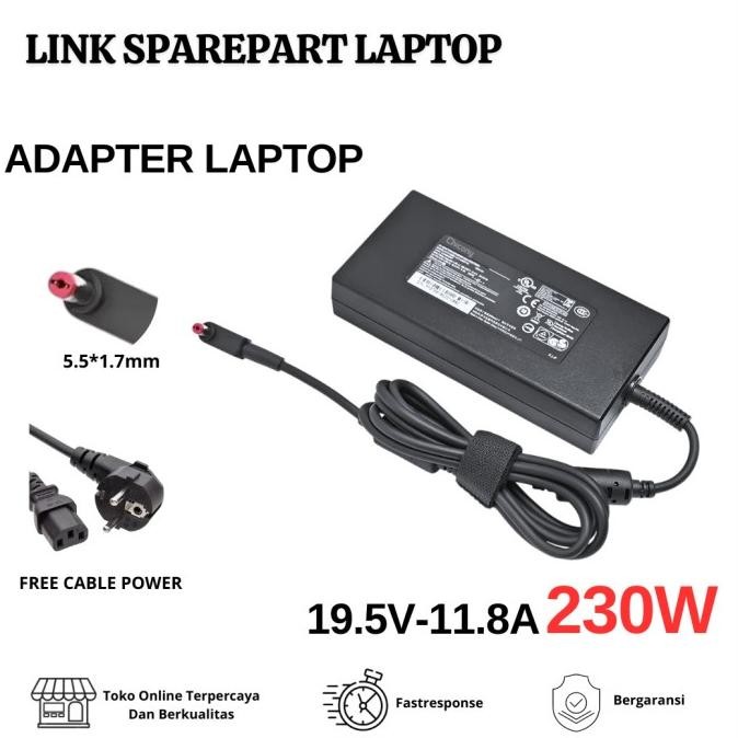 Adaptor Chicony A17-230P1A 19.5V 11.8A 230.1W A230A033P Adapter Acer 230W Laptop Charger Delta Adp-2