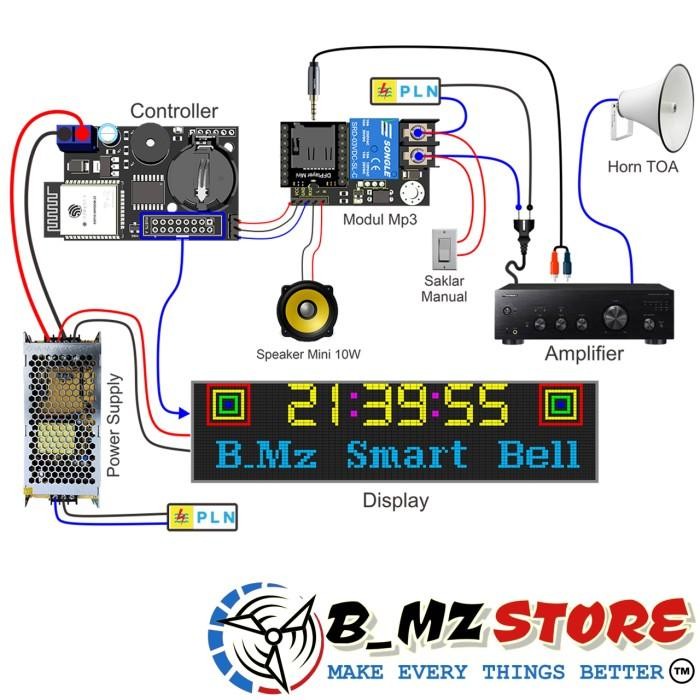 Controller Bel Sekolah Otomatis - Smart Bel - Bel Pabrik - Termurah Original Dan Terpercaya