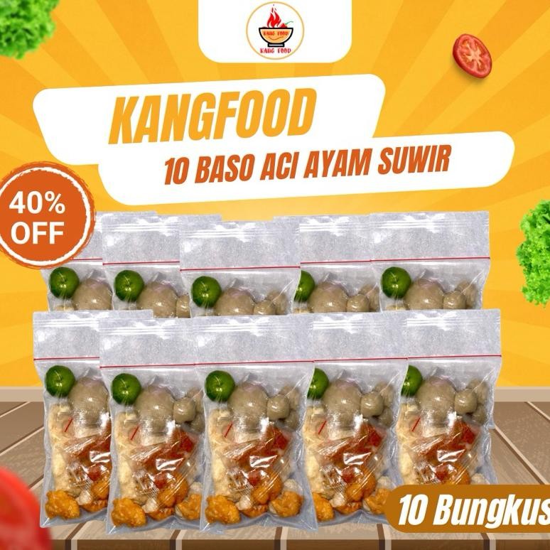 

TERMURAH Paket Reseller 10 Bungkus Baso Aci Ayam Suwir Siap kirim