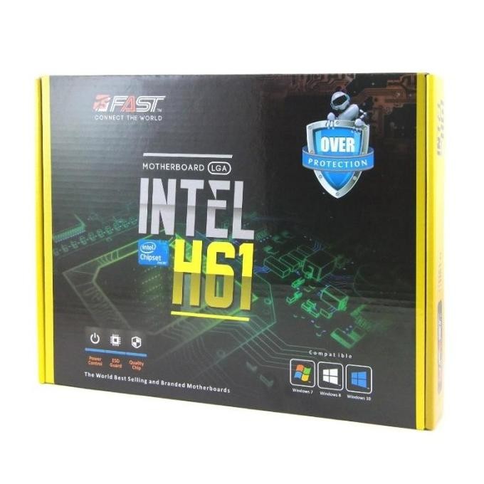 Sale Motherboard Fast Intel H61 - Lga 1155 - Ddr3 - Hdmi Port