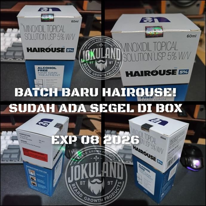 TERMURAH - HAIROUSE MINOXIDIL 5% NON ALKOHOL ORIGINAL INDIA