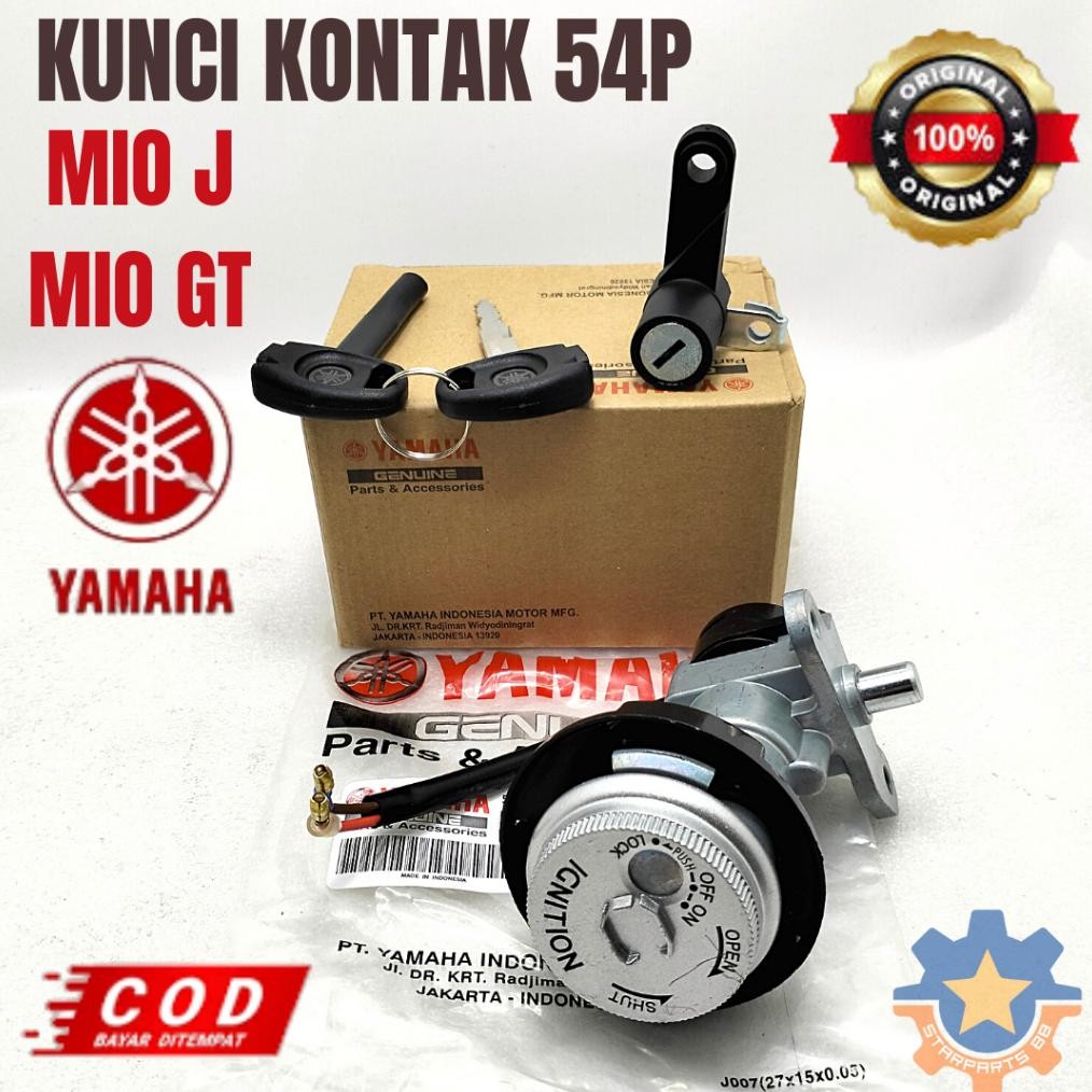 redi kk Kunci Kontak Set 54P-XH252-00 Motor Yamaha Mio J Mio GT Gembok Key Set ORISINIL YGP Asli Kon