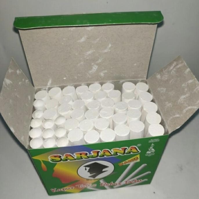 

BEBAS ONGKIR - Sarjana Kapur Tulis Papan Tulis Warna Putih - Dus isi 60 Box.