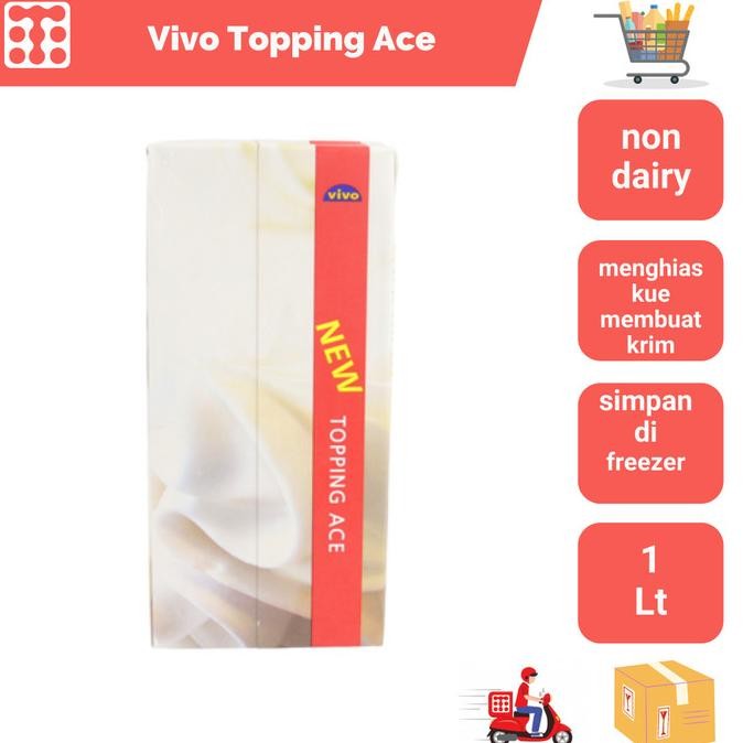 

Sale Vivo Topping Ace 1Lt Whipping Cream (Khusus Gosend & Grab)