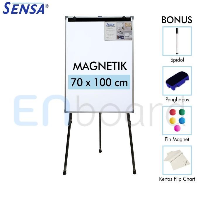

BEBAS ONGKIR - Flip Chart / Flipchart / Papan Presentasi Sensa 70 x 100 cm