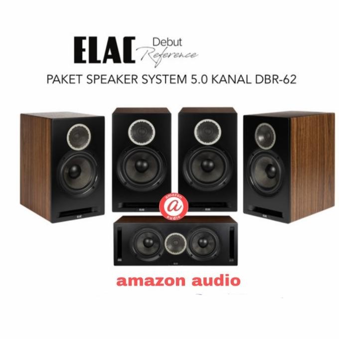 Terlaris Paket Elac Dbr62 5 Kanal Home Theatre Speaker System