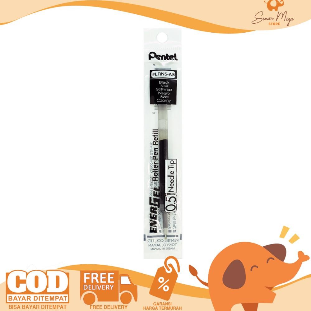 

TR21 gs-56 Pentel Refill Pulpen Energel Black 0.5 LRN5-A Terlaris Murah