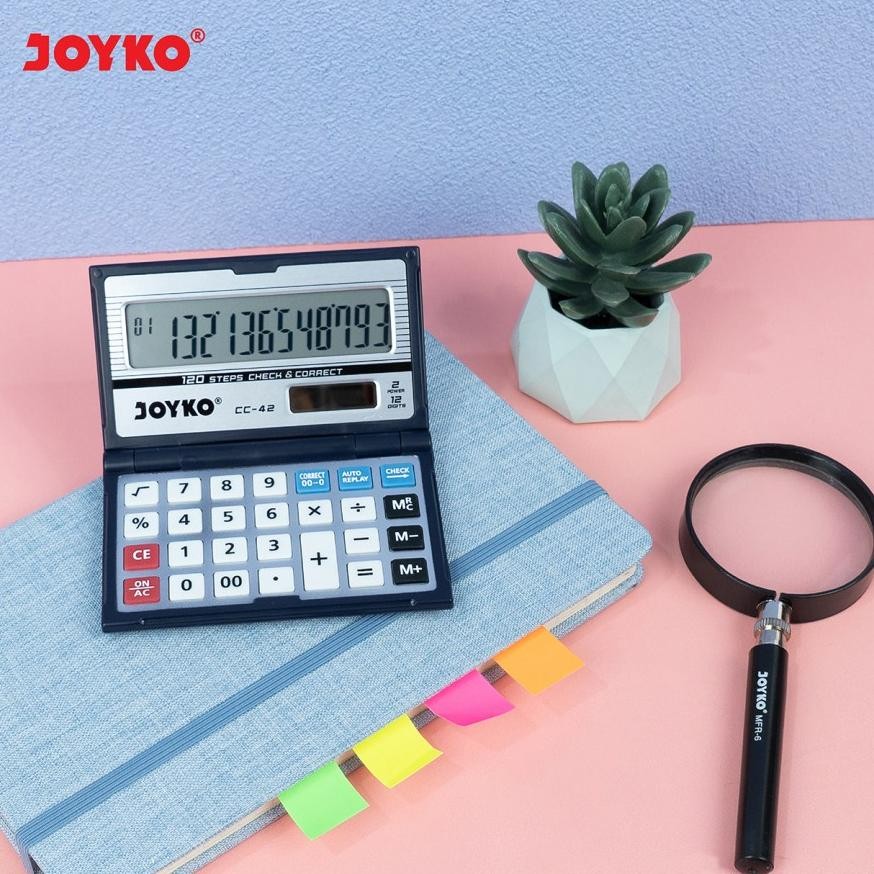 

tu-67 SD83 KALKULATOR CHECK & CORRECT JOYKO CC-42 - Calculator Lipat Saku 12 Digit CC42 Berkualitas Premium