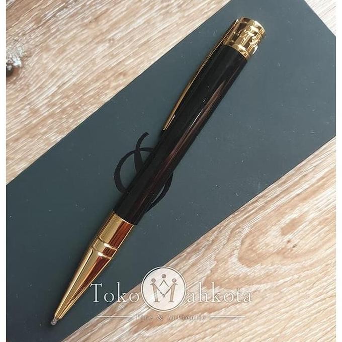 

BEBAS ONGKIR - Ballpoint / Pulpen ST Dupont D-Initial Black Gold 265202