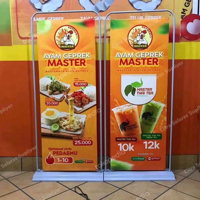 ready  DoorFrame Banner / Stand Banner / Frame Stand Banner Besi murah