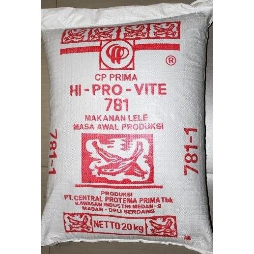 Pakan Ikan Lele Gurame Nila Pelet 781-1, 1 sak 20 kg GOJEK GRAB ONLY