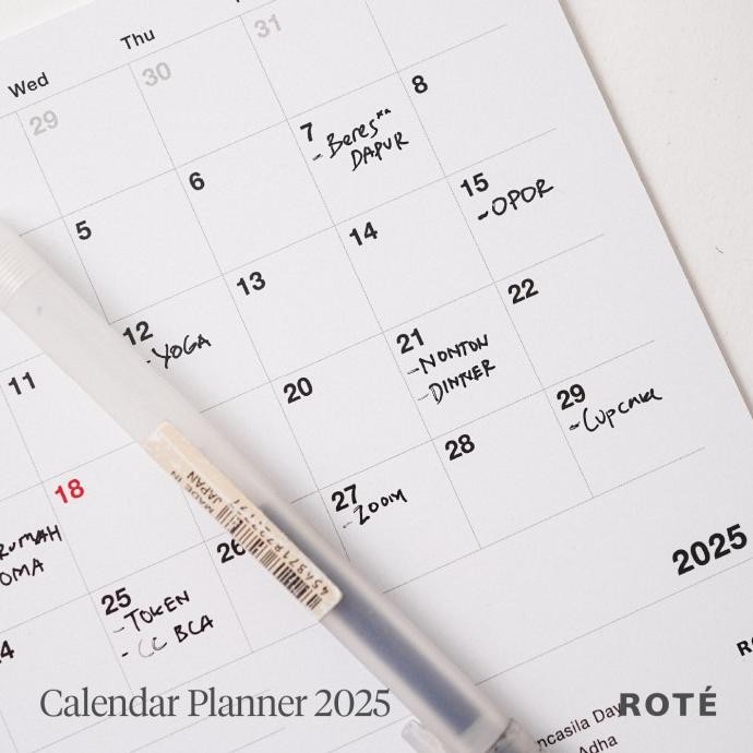 

new !!! Kalender meja 2025 aesthetic kalender duduk desk calendar planner murah