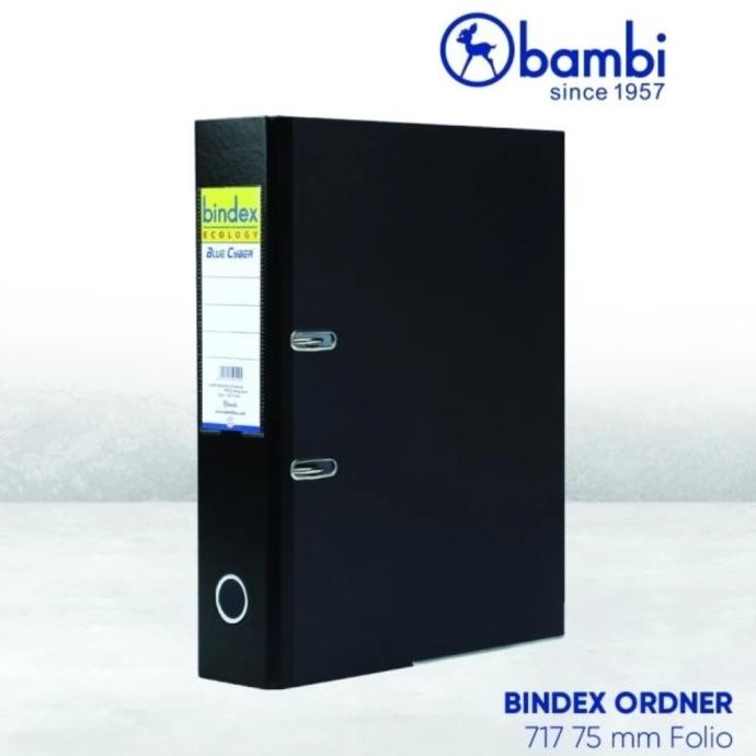 

new !!! ODNER BINDEX FOLIO 717 HITAM HARGA SATU DUS ISI 12 murah
