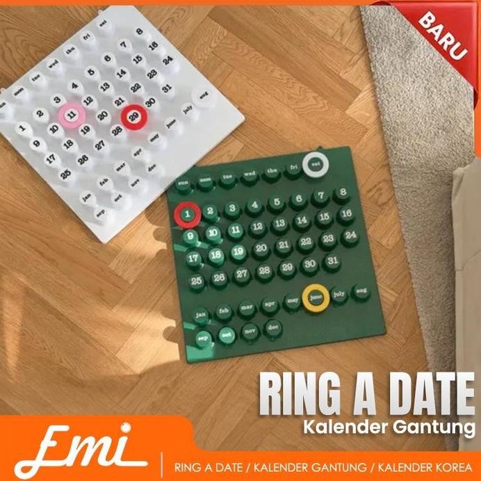 

new !!! Kalender DIY Kawaii Kalender Gantung Dinding Kalender Lucu Calendar Aesthetic Plastik Calender Ring Color Wall Decoration Dekorasi Rumah murah
