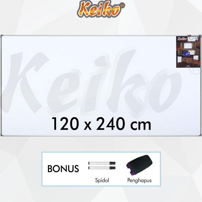 

NEW Papan Tulis Whiteboard Gantung Single Face Keiko 120 x 240 cm