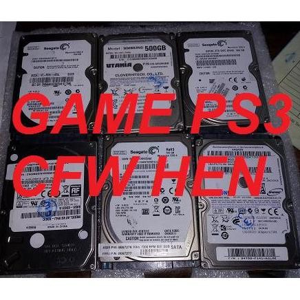 HDD FULL GAME PS3 500GB HARDDISK CFW murah