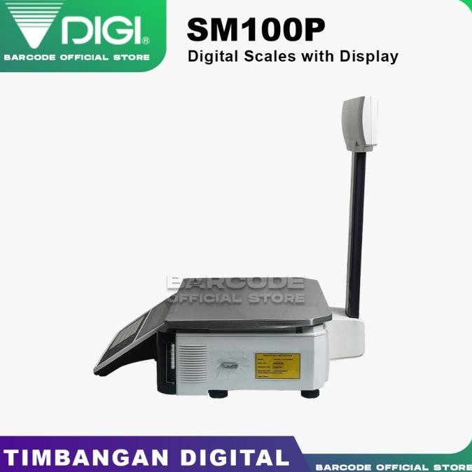 TIMBANGAN BUAH SAYUR PRINT LABEL HARGA DIGI SM100 P - DIGI SM 100 P