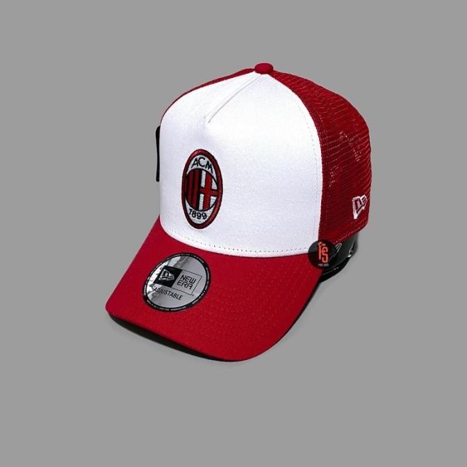 TOPI NEW ERA ORIGINAL TRUCKER CORE AC MILAN RED WHITE