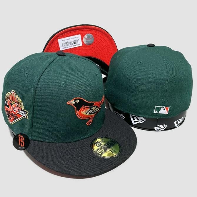 TOPI NEW ERA ORIGINAL 50TH ANNIV BALTIMORE ORIOLES DARK GREEN BLACK