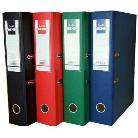 

new !!! Ordner Bantex Trendy Warna Hitam Merah Hijau Biru Folio 1776 7cm murah