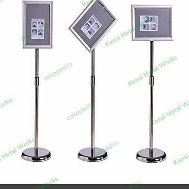 

new !!! Adjustable Rotate Standing Poster Menu Frame Sign Display A3 A4 murah