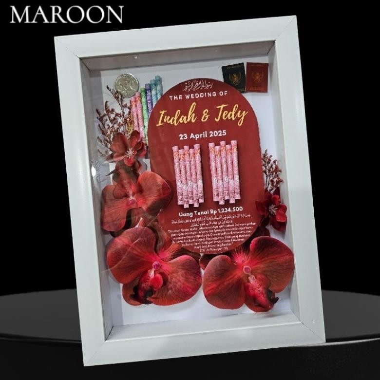 Exclusive Bingkai Mahar Akrilik Custom / Frame Mahar Viral