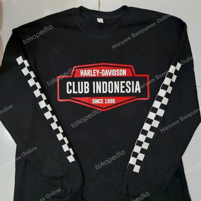 new  Atasan/Kaos/Longsleeve/HDCI CLUB INDONESIA SINCE 1990 murah