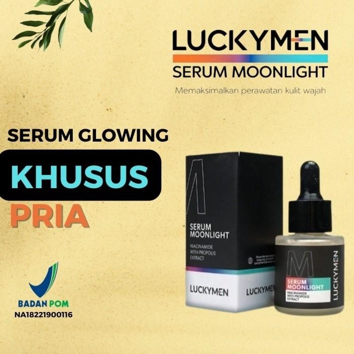 Luckyman Serum Pria Moonlight Mencerahkan Wajah Dan Mengobati Jerawat