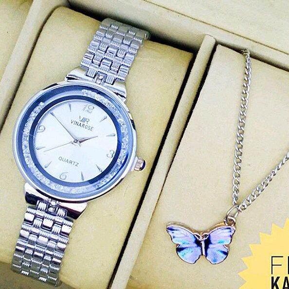 CUCI GUDANG - JAM TANGAN WANITA VN383 ALEXANDER STAINLESS