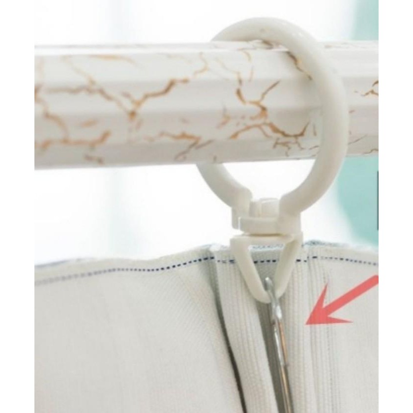 50Pcs Cincin Gorden Gorden Ring Hordeng Ring Ring Bulat Hordeng