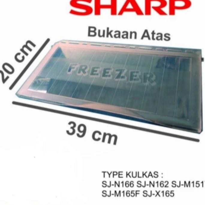 tutup freezer kulkas sharp sj 16 series
