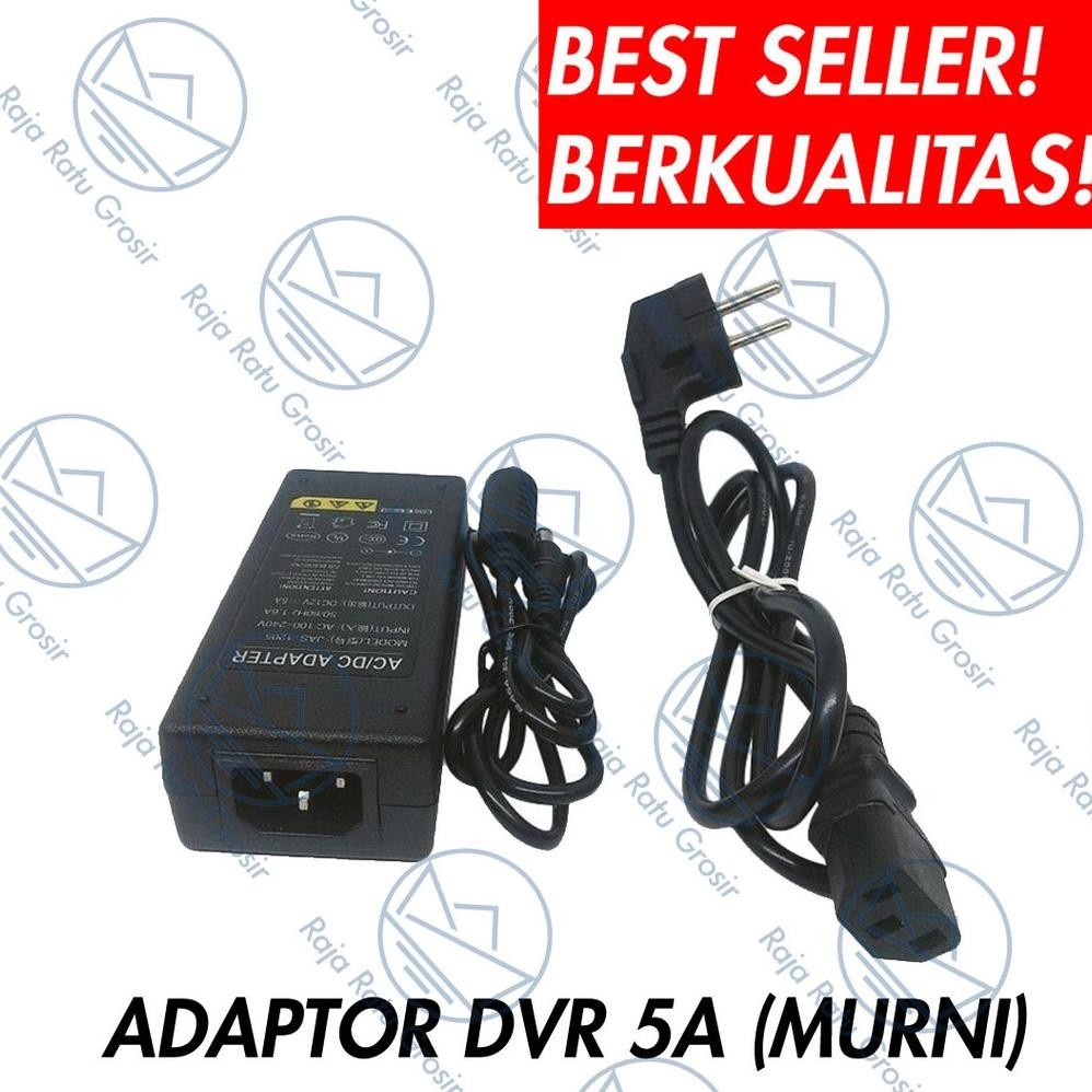 ADAPTOR 12V 5A MURNI (5000MAH) KHUSUS DVR CCTV
