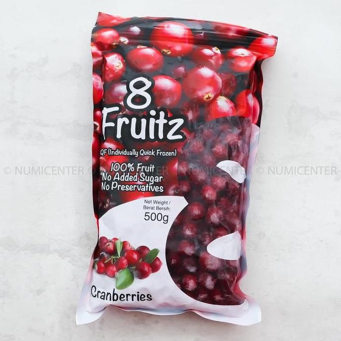

Diskon! 500G IQF Frozen Cranberries Buah Cranberry Beku - 8 FRUITZ