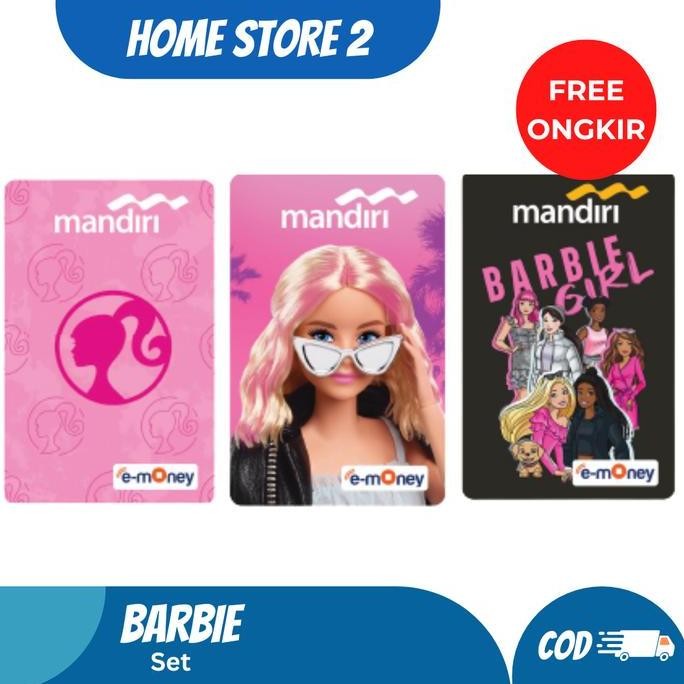 

Mandiri E-Money Original bukan custom edisi Barbie Limited Edition LS