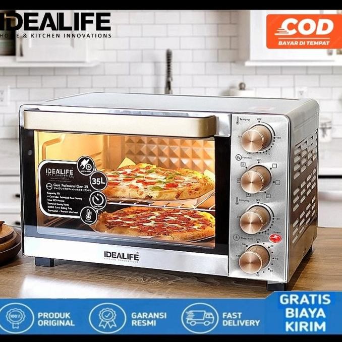 oven + microwave idealife il 335 /idealife il 330 kapasitas besar 35l
