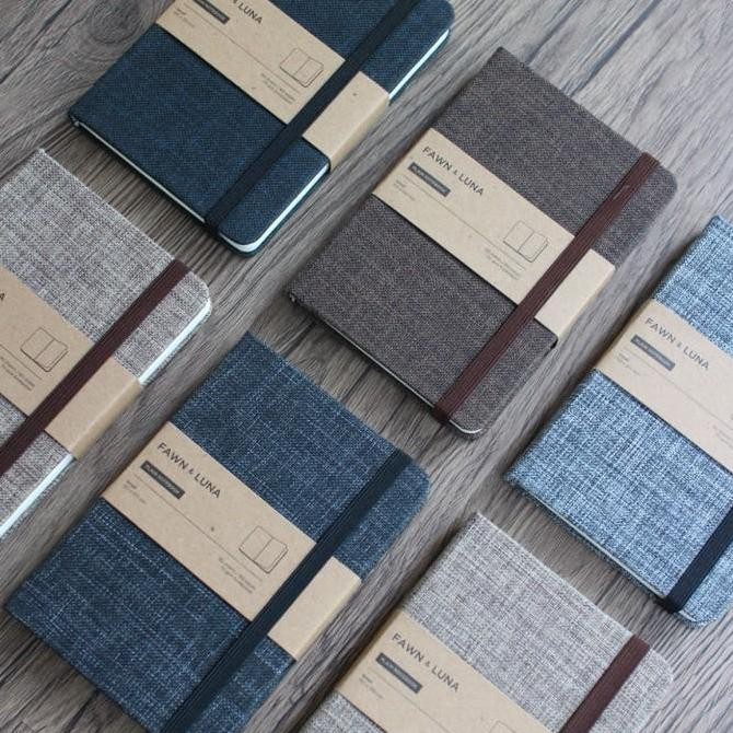 

Fawn & Luna - Tartan Grey - Notebook Small A6 - Buku Jurnal/Agenda/Diary/Catatan