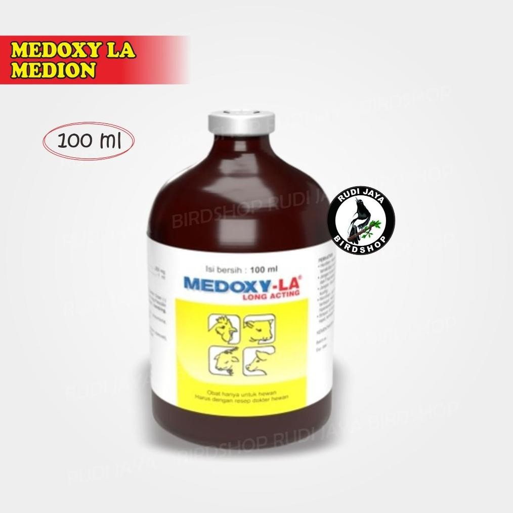 Oy58 Medoxy-La Medoxy La Medion Antibiotik Obat Injeksi Long Lasting Ayam Hewan Sapi Kambing Babi Ku