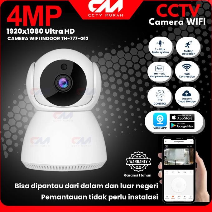 TERSEDIA WIRELESS V380 IP CAMERA MINI CCTV SNOWMAN WIFI Q7S