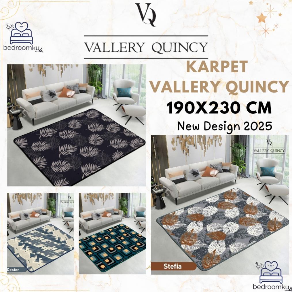 TERMURAH Karpet Malaysia Vallery Quincy 190x230 Jumbo New Motif Siap kirim