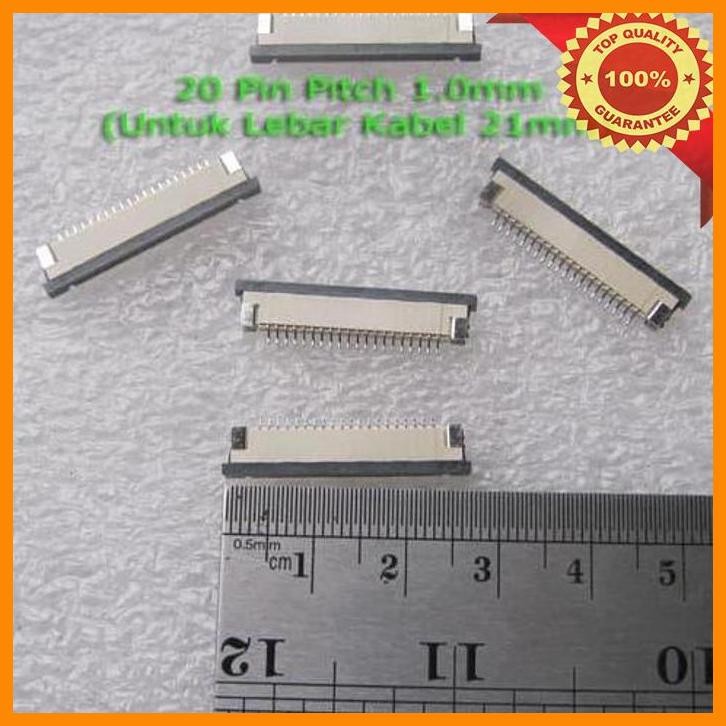 [MCS] SOKET/KONEKTOR FLEXI FFC FPC 20 PIN 1.0MM DRAWER TOP-CONTACT TYPE