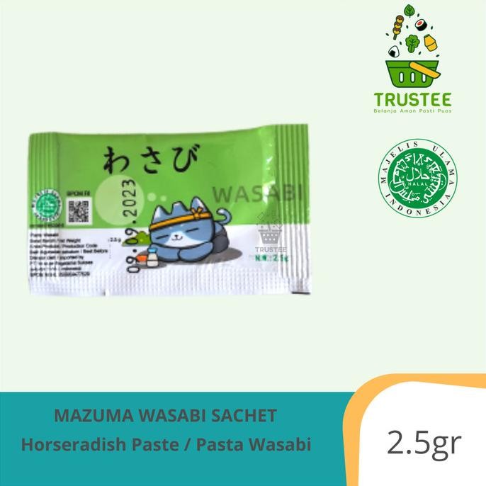 

Mazuma Neri Wasabi Paste Sachet / Pasta Wasabi 1Pcs 2.5gr