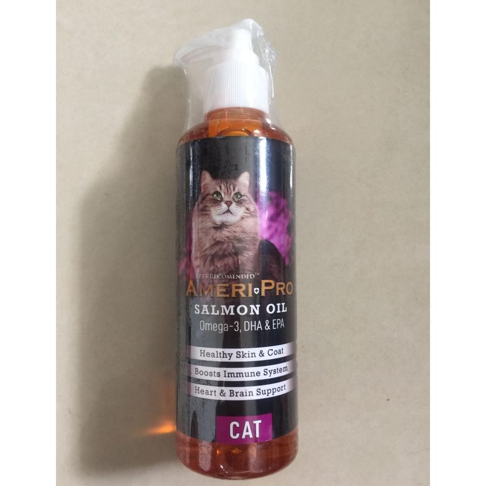 Vitamin Bulu AmeriPro Salmon Oil Cat 250ml Ameri Pro Daya Tahan Tubuh
