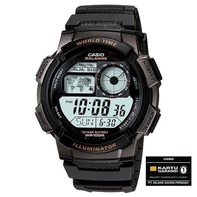 Jam Tangan Pria Casio Ae 1000W Ae-1000W Ae-1000W-1 Ae-1000W-2 Original