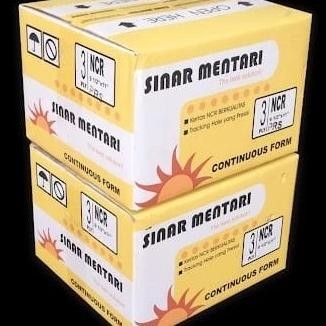

BEBAS ONGKIR - Continuous form SINAR MENTARI 9,5" X 11" 3 Ply NCR PRS