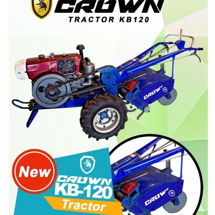 Traktor Crown Kb120 / Crown Kb 120 Bajak Sawah New Stok